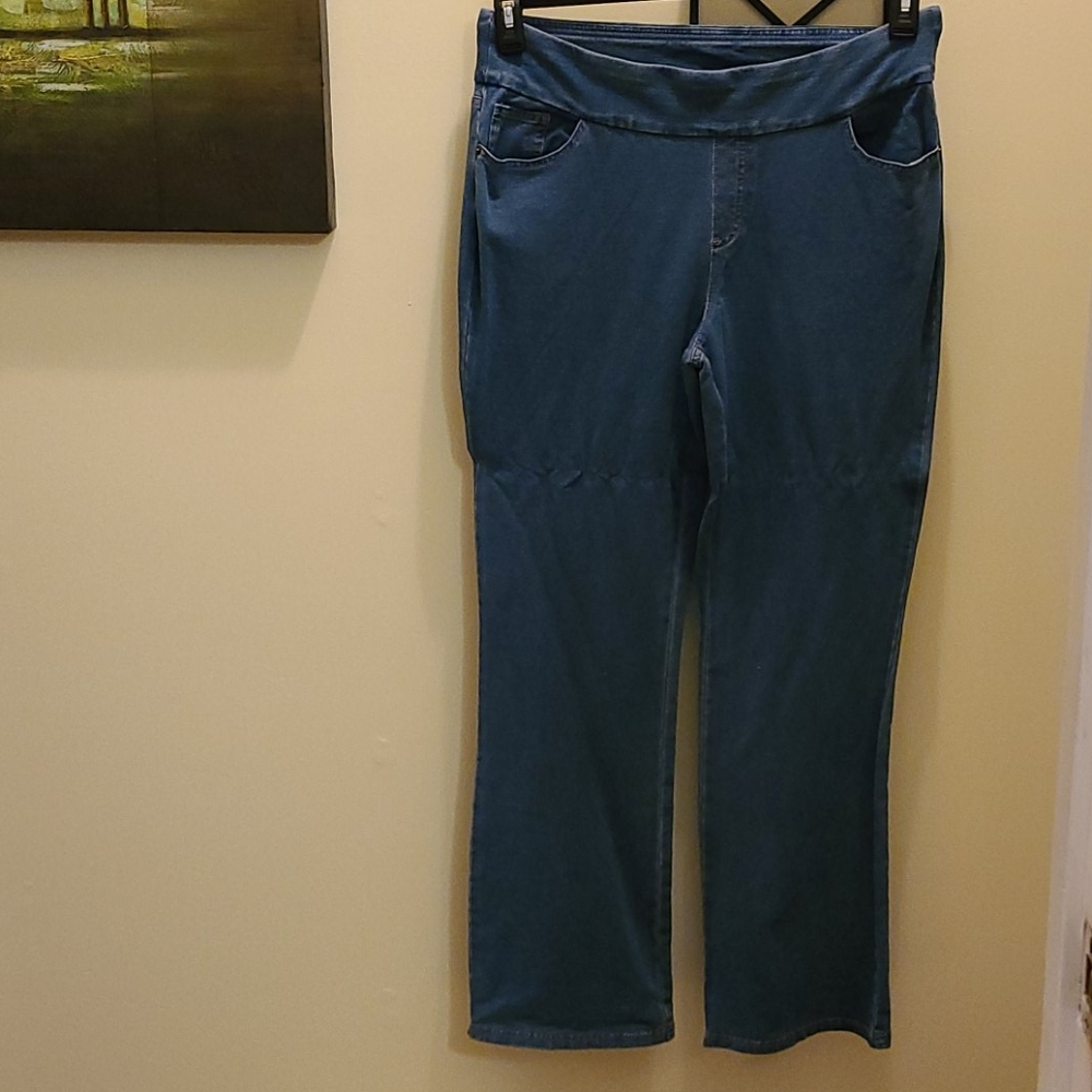 Denim & Co Stretch Flared Bottom Jeans